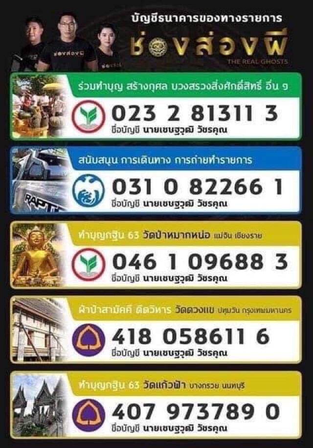 แหม่มโพธิ์ดำ เปิดวอร์ "ช่องส่องผี" เตรียมขยี้พิรุธเงินบริจาค