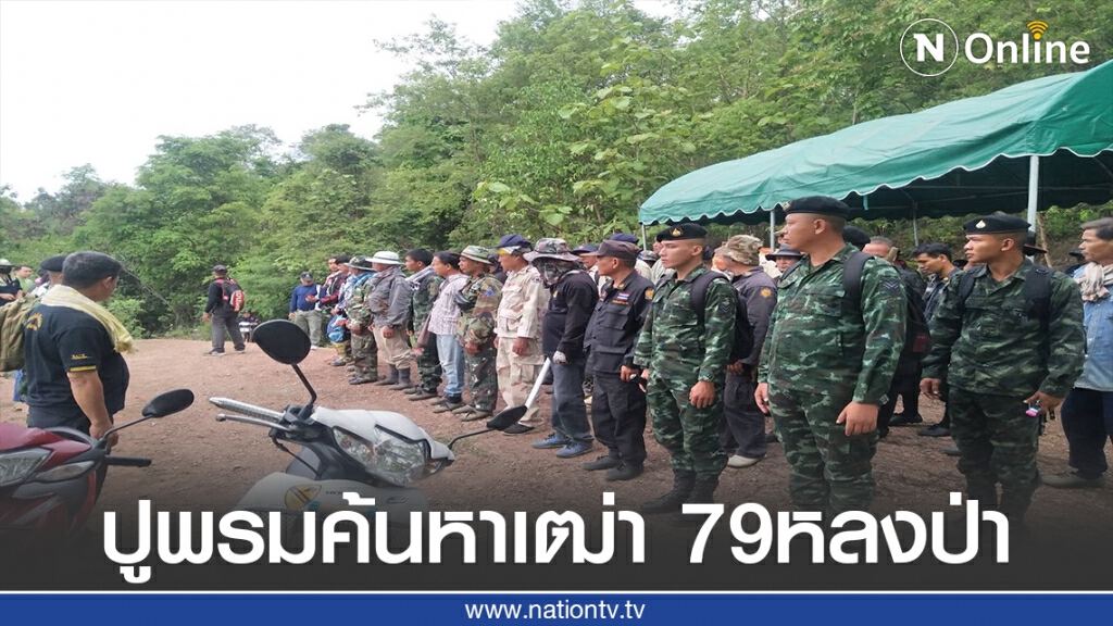 คนนับร้อยปูพรมค้นหาเฒ่าวัย 79 หลงป่า คนนับร้อยปูพรมค้นหาเฒ่าวัย 79 หลงป่า