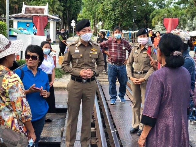 ตำรวจท่องเที่ยวกาญจนบุรี ดูแลความปลอดภัยนักท่องเที่ยว