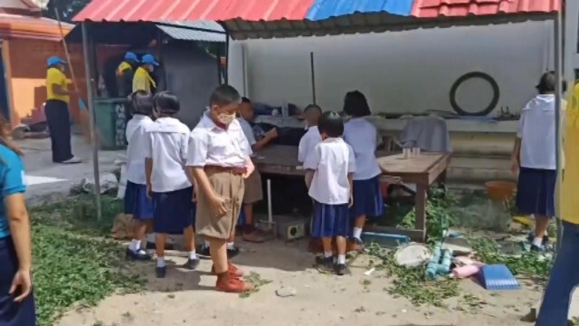 ทำความสะอาดวัดปลอดโควิด-19รับเข้าพรรษา