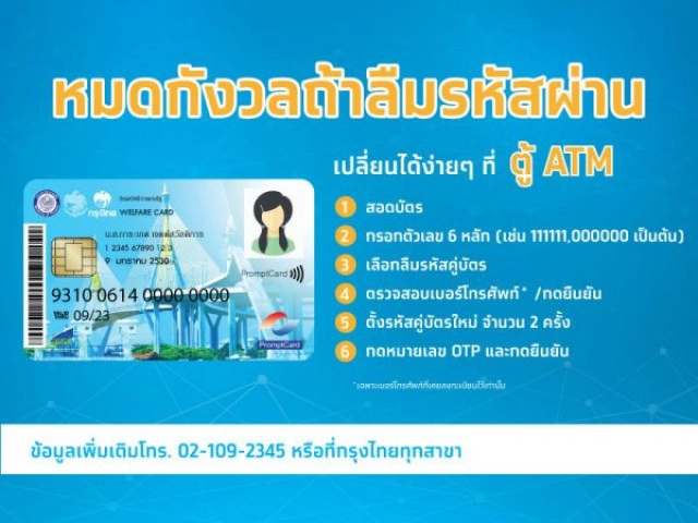 "บัตรคนจน" ลืมรหัสผ่านทำไงดี เตรียมตัวให้พร้อมก่อนรับเงิน 3,000 บาท