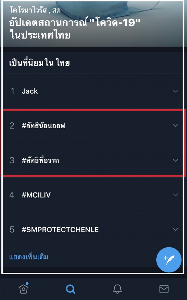 ‘ออฟ-กัน’ทวงอันดับเทรนด์ทวิตฯ