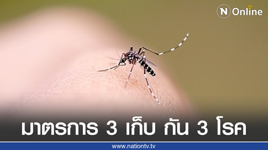 "กรมควบคุมโรค" แนะประชาชนใช้มาตรการ...3 เก็บ ป้องกัน 3 โรค