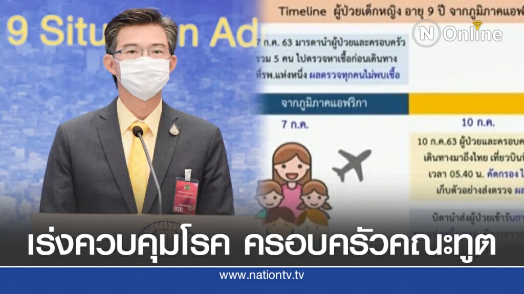 ศบค.เร่งควบคุมโรค! ครอบครัวคณะทูต ป่วยโควิด-19