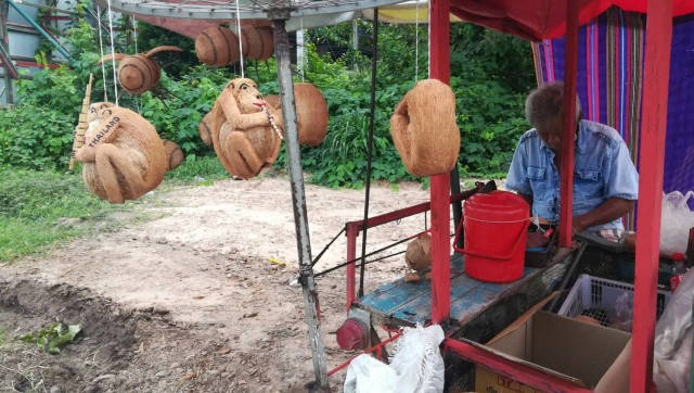 "ลิง"ลูกมะพร้าว-จากแกะแจกลูกค้าสู่อาชีพสุขใจ