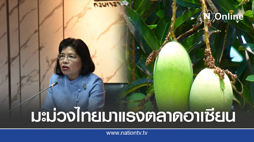 ไทยครองแชมป์ส่งออกมะม่วงตลาดอาเซียน