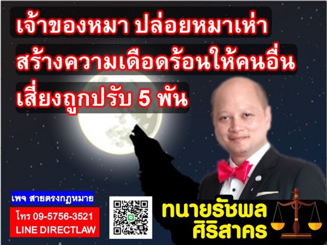 ปล่อยสุนัขเห่าสร้างความเดือดร้อน เจ้าของเสี่ยงถูกปรับ!