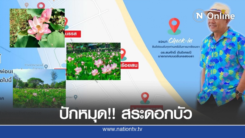 สงขลาปั้นสระดอกบัว 7 แห่ง แหล่งท่องเที่ยวใหม่หาดสมิหลา สงขลาปั้นสระดอกบัว 7 แห่ง แหล่งท่องเที่ยวใหม่หาดสมิหลา