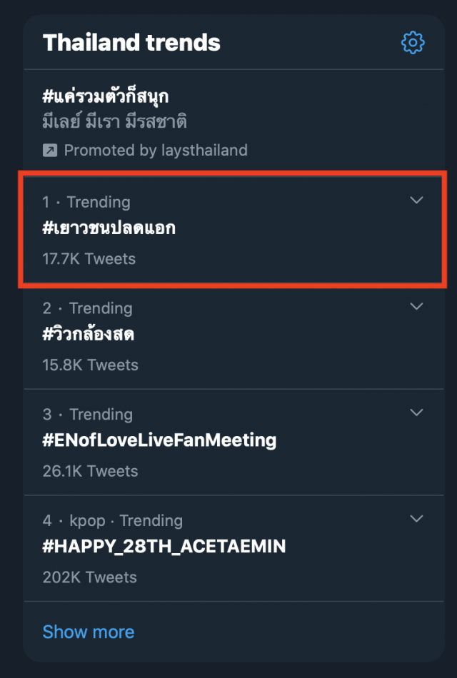 ติดเทรนด์'เยาวชนปลดแอก'เตรียมนัดชุมนุม