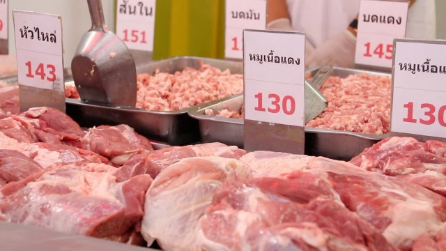 พาณิชย์ขอนแก่นคุมราคาเนื้อหมูแดง