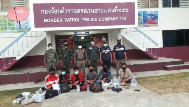 ตชด.รวบ 6 เมียนมา เดินเท้าข้ามเทือกเขาตะนาวศรีลอบเข้าไทย