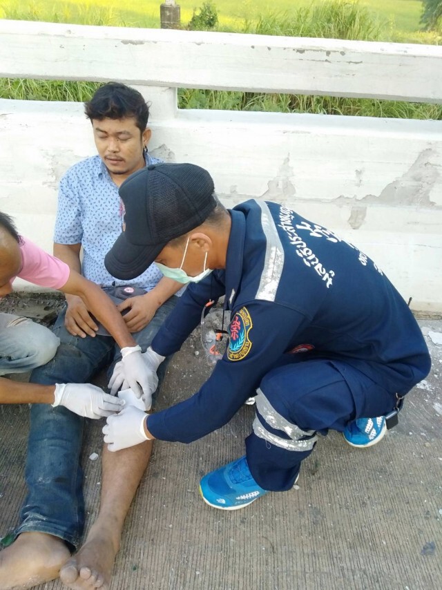 สิบล้อเสยท้ายรอดตายปาฏิหาริย์
