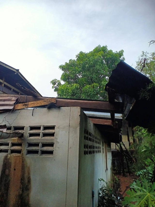 พายุพัดต้นไม้หักทับบ้านเร่งตรวจสอบให้การช่วยเหลือ