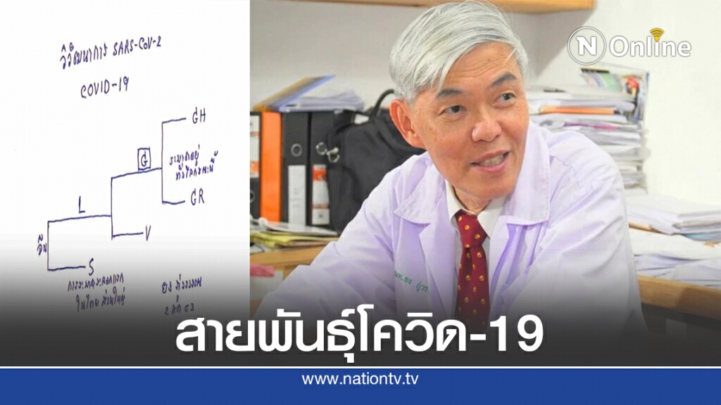 หมอยง ชี้ไวรัสโควิด-19ที่ระบาดทั่วโลกส่วนใหญ่เป็นสายพันธุ์ G