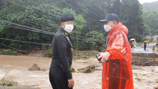 ผบ.มทบ.33ขอสะพานแบริ่ง รองรับหวั่นขาดถนนซ้ำ