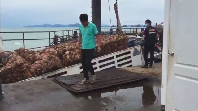 แลมป์ท่าเรือทรุดตัว รถบรรทุก 10 ล้อ ตกสะพาน