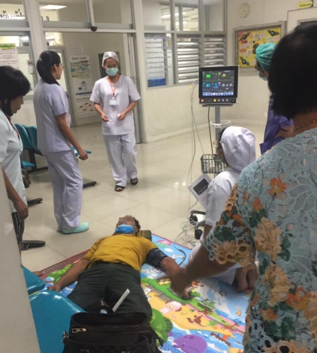 ลูกสาวแชร์ นาทีชีวิตพ่อเกิดอาการเกร็ง  หมอ พยาบาล วิ่งมาช่วยชีวิตทัน