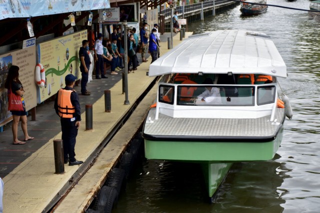 กรมเจ้าท่าทดสอบเรือไฟฟ้าคลองแสนแสบ
