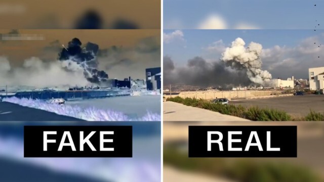 แฉภาพวิดีโอลวงโลกระเบิดที่เบรุต