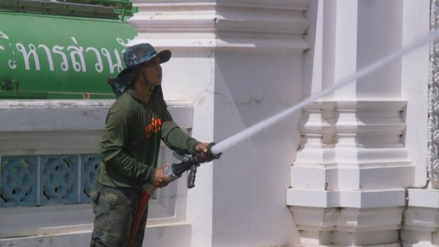 ระดมทำความวัดปลอดโควิค-19เฉลิมพระเกียรติสมเด็จพระพันปีหลวง