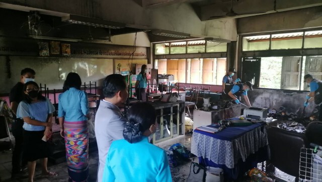 ไฟไหม้ห้องส่งเสริมวิชาการโรงเรียนอนุบาลเกาะคา