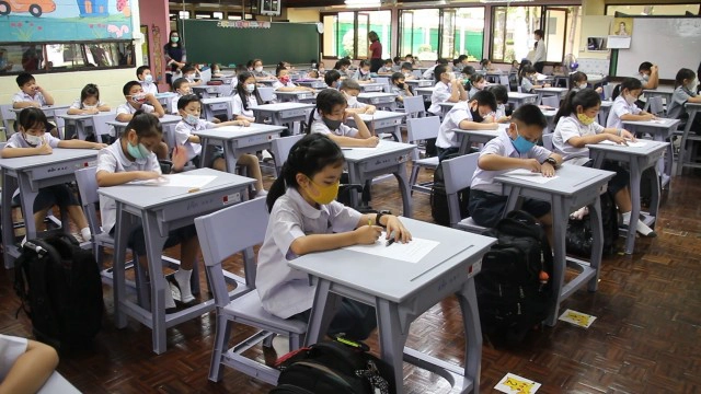 สาธิตประถม มข. เปิดเรียนเต็มรูปแบบ ยังเข้มป้องกันโควิด