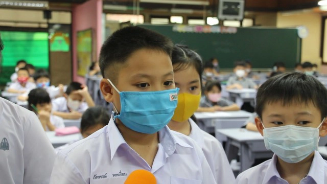 สาธิตประถม มข. เปิดเรียนเต็มรูปแบบ ยังเข้มป้องกันโควิด