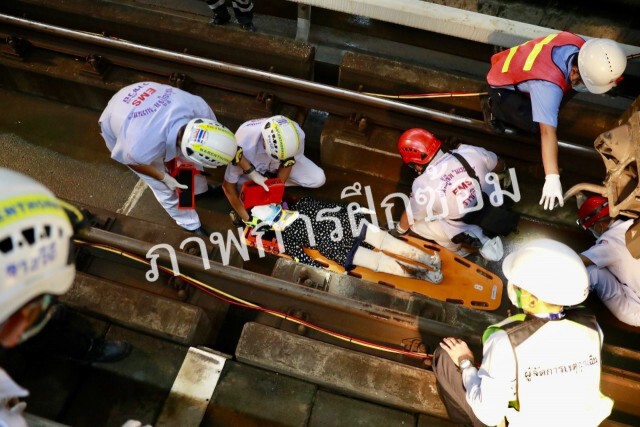 บีทีเอส ฝึกซ้อมการปฏิบัติในสถานการณ์ฉุกเฉิน