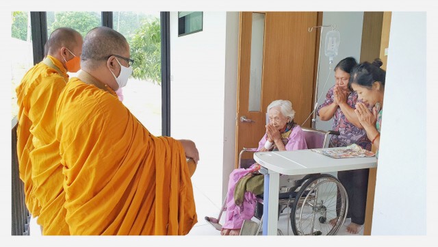 รับบาตรถึงรพ. ผู้ป่วยได้บุญเสริมพลังใจสู้โรคภัย