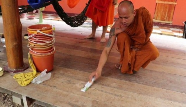 สุดสะพรึง!! พระถูกมดตะนอยกัด จนช็อกหมดสติ