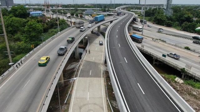 ทางหลวงปรับปรุงแยกต่างระดับบางปะอินแล้วเสร็จ