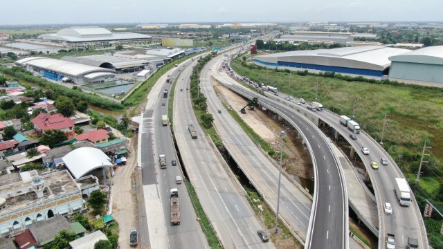 ทางหลวงปรับปรุงแยกต่างระดับบางปะอินแล้วเสร็จ