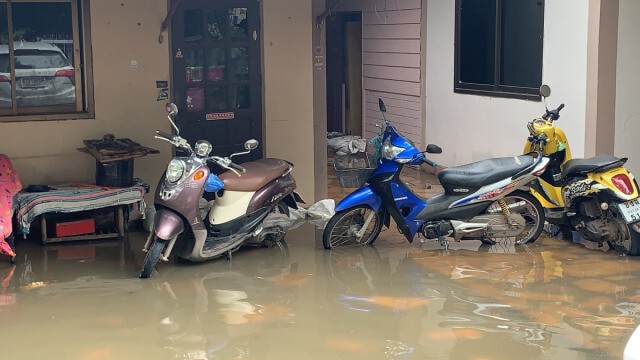 ฝนตกระบายไม่ทันท่วมหลายจุดน้ำโขงทำสถิติสูงสุดในรอบปี