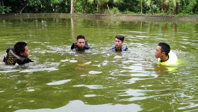 ชะตาขาด!พนักงานสวนพลัดตกบ่อพักน้ำดับ