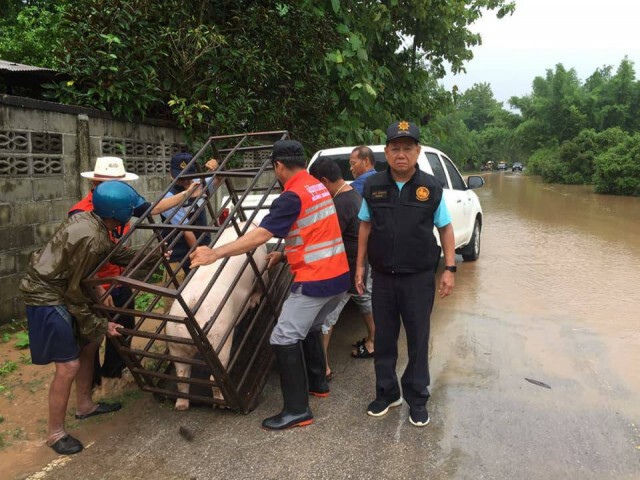 เร่งช่วยเหลือชาวเชียงม่วนบ้านเรือนถูกน้ำท่วม