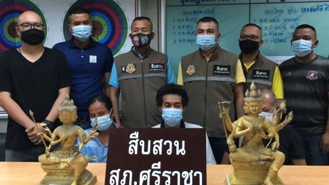 รวบผัวเมีย ขโมยพระพรหม หอพัก พร้อมคนรับซื้อ