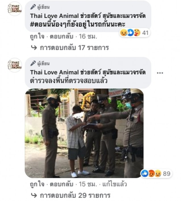สุนัข 3 ตัวถูกขังตากแดดไว้ในรถ สายตาอ้อนวอนจนชาวบ้านต้องเร่งช่วย