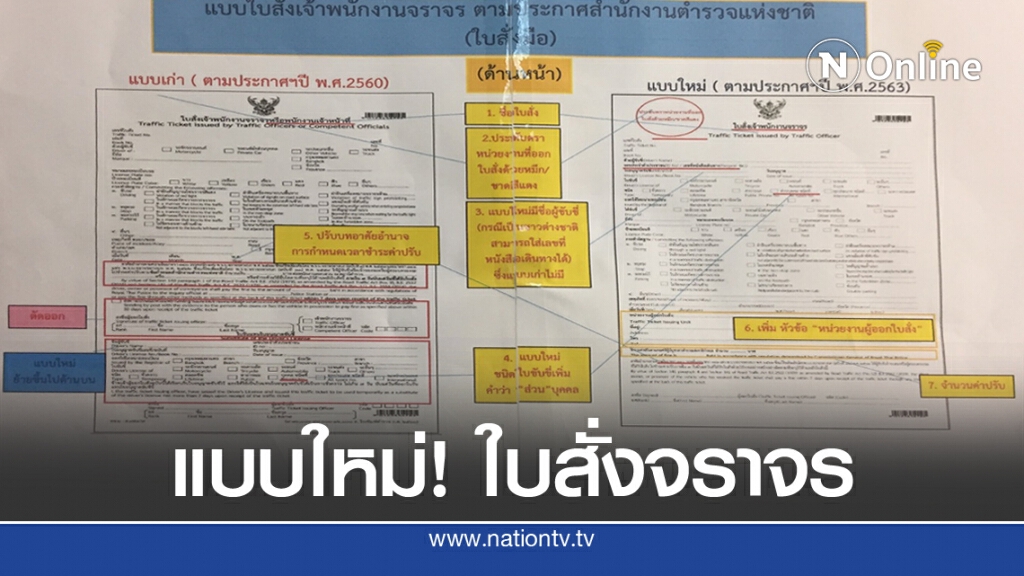 ตร.เคาะใบสั่งโฉมใหม่ พ.ย. นี้ ปรับราคา สอดรับช่องทางจ่าย