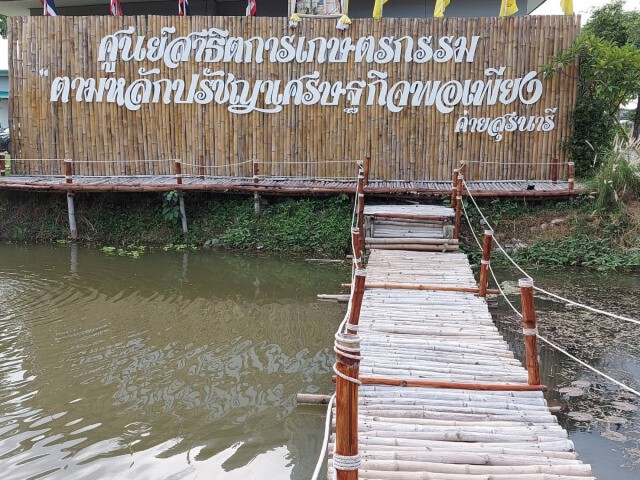 ชาวโคราชแห่นั่งใบบัวยักษ์แหล่งท่องเที่ยวแห่งใหม่ค่ายทหาร