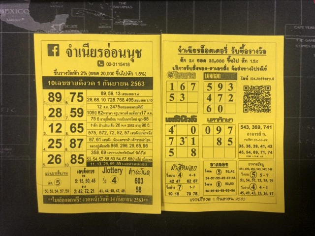 มาแล้ว!! 10 อันดับ "เลขเด็ด" ขายดีงวด 1 ก.ย. 63