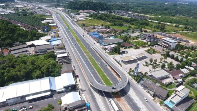 เสร็จแล้ว!! ทางแยกต่างระดับ 'ทุ่งสง' บูมมาเลเซีย-สิงคโปร์