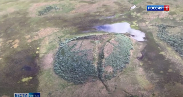 พบหลุมขนาดใหญ่ ที่ทุ่งหญ้าทุนดราในไซบีเรีย