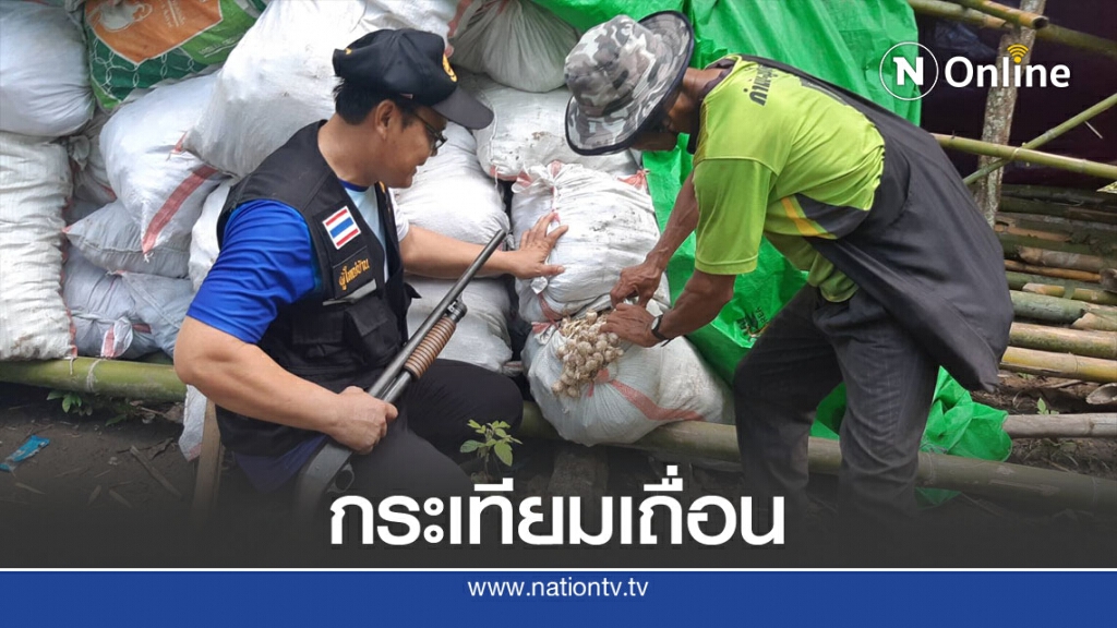 จับกระเทียมเมียนมาเถื่อนกว่าหมื่นกก.