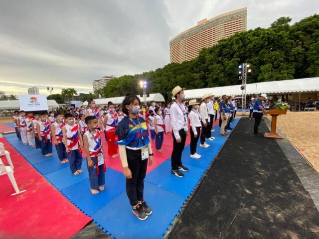 500 คน ร่วมแข่งขัน "พัทยา เทควันโด พุมเซ่ บีซ 2020"