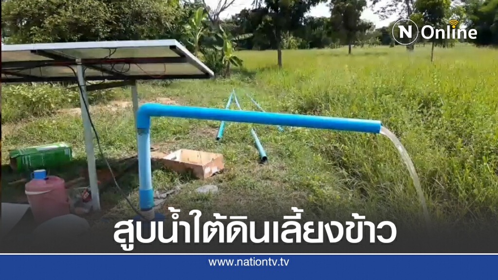 ชาวนาทนแล้งไม่ไหวควักเงินแสนติดตั้งโซล่าเซลล์สูบน้ำใต้ดิน