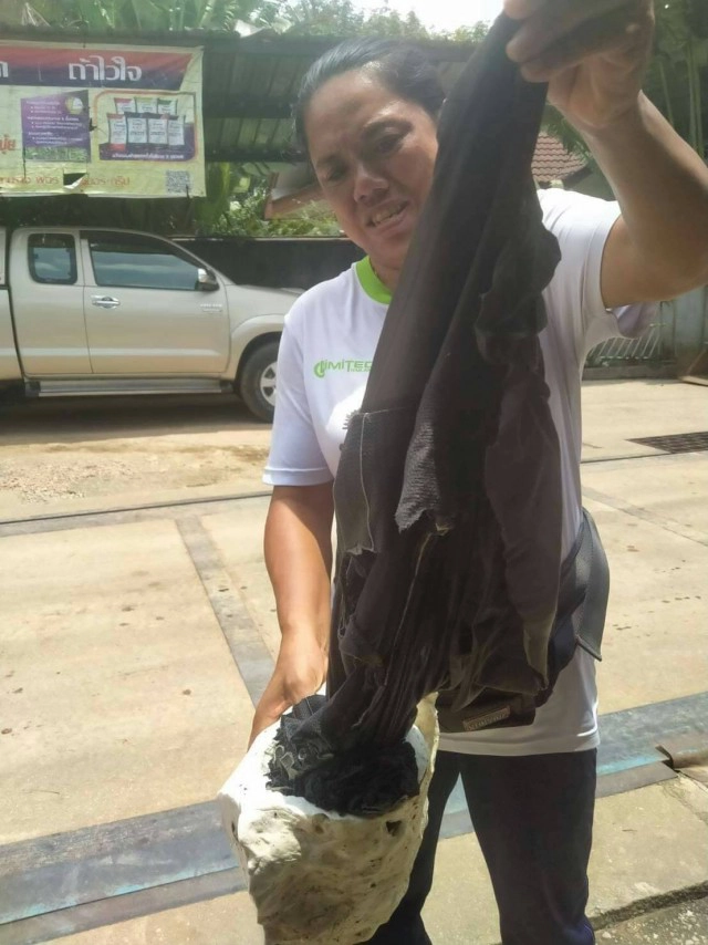 ลูกค้าหัวใส ซุกกางเกงเพิ่มน้ำหนักก้อนยางพารา