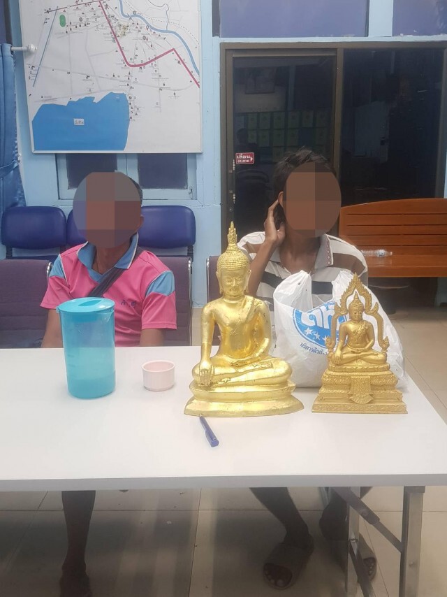 รวบ2คนร้ายขโมยพระพุทธรูปอายุเกือบ100ปี