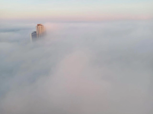 ประมวลภาพความสวยงามของ "อ.เมืองขอนแก่น" เกิดปรากฎการณ์ "ทะเลหมอก"