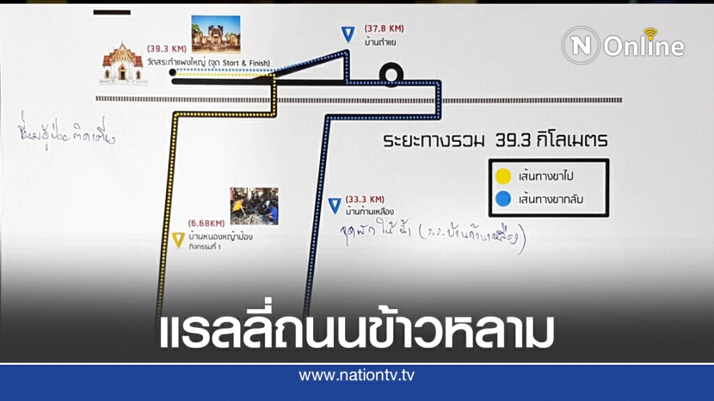 ชวนแรลลี่จักรยาน ปั่นไปปัว ถนนข้าวหลามยาวที่สุดในโลก