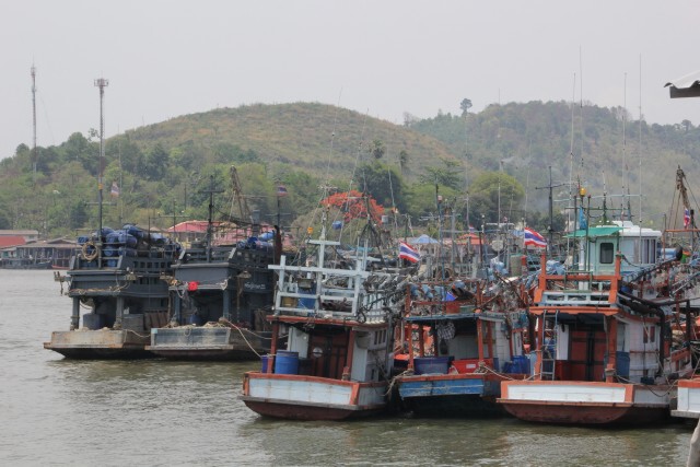 เรือเล็กกว่า 300 ลำทยอยเข้าฝั่งหลบคลื่นสูง